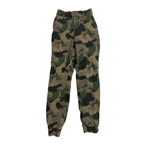 Hollister Ultra High Rise Camo Jogger Pants Womens XS Green Camouflage Utility